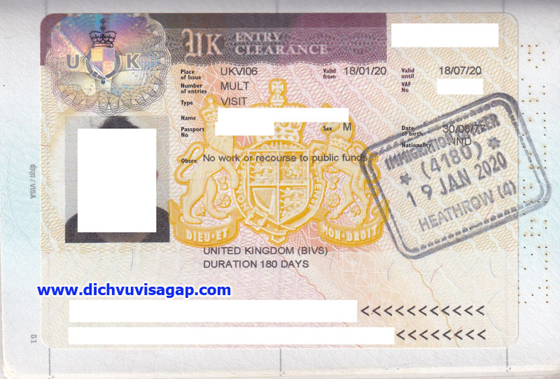 Cung cấp dịch vụ làm visa Anh tại TPHCM